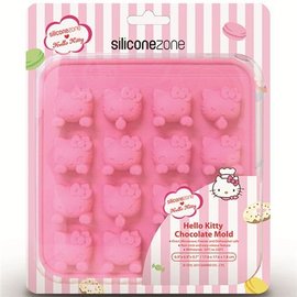 ◆全國食材◆SiliconeZone施理康Hello kitty造型巧克力耐熱矽膠模/冰模-OM-11304-AB