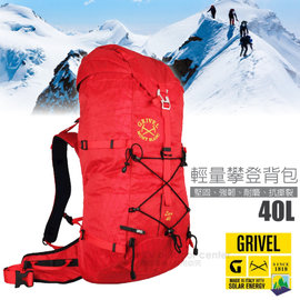 【義大利 Grivel】ZEN 40 輕量技術攀登健行背包40L(彈性束繩可拆卸).登山背包/堅固、強韌、耐磨/ ZAZEN40 紅