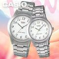 CASIO 卡西歐 手錶專賣店 MTP-1128A-7B + LTP-1128A-7B 指針對錶 石英錶 不鏽鋼錶帶 防水