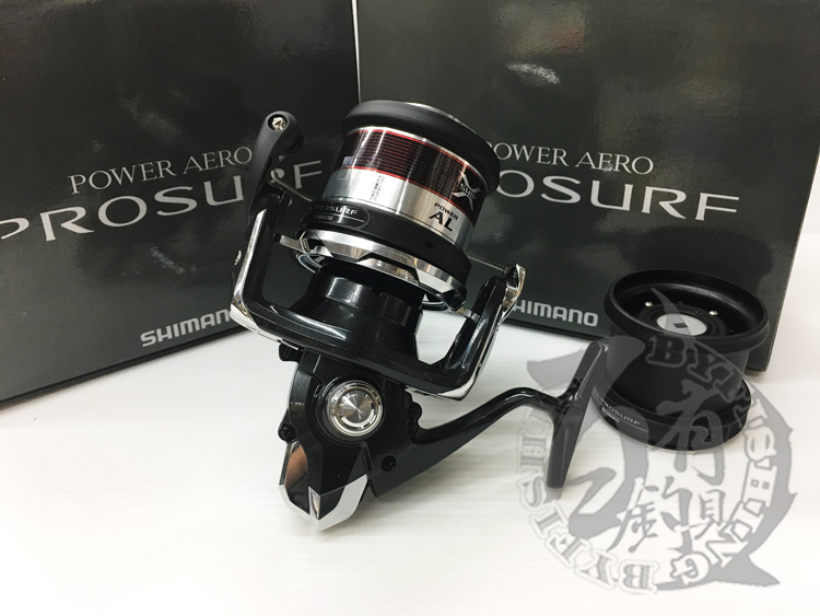 ◎百有釣具◎SHIMANO POWER AERO PROSURF 標準/太系/極太 雙線杯 遠投捲線器~日製品!