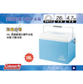 ∥MyRack∥ Coleman CM-22233 26L 美國藍復古鋼甲冰箱 冰桶 保冷箱 行動冰箱 不銹鋼冰箱