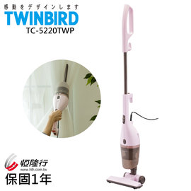 日本 TWINBIRD 手持直立兩用吸塵器(粉紅) TC-5220TWP