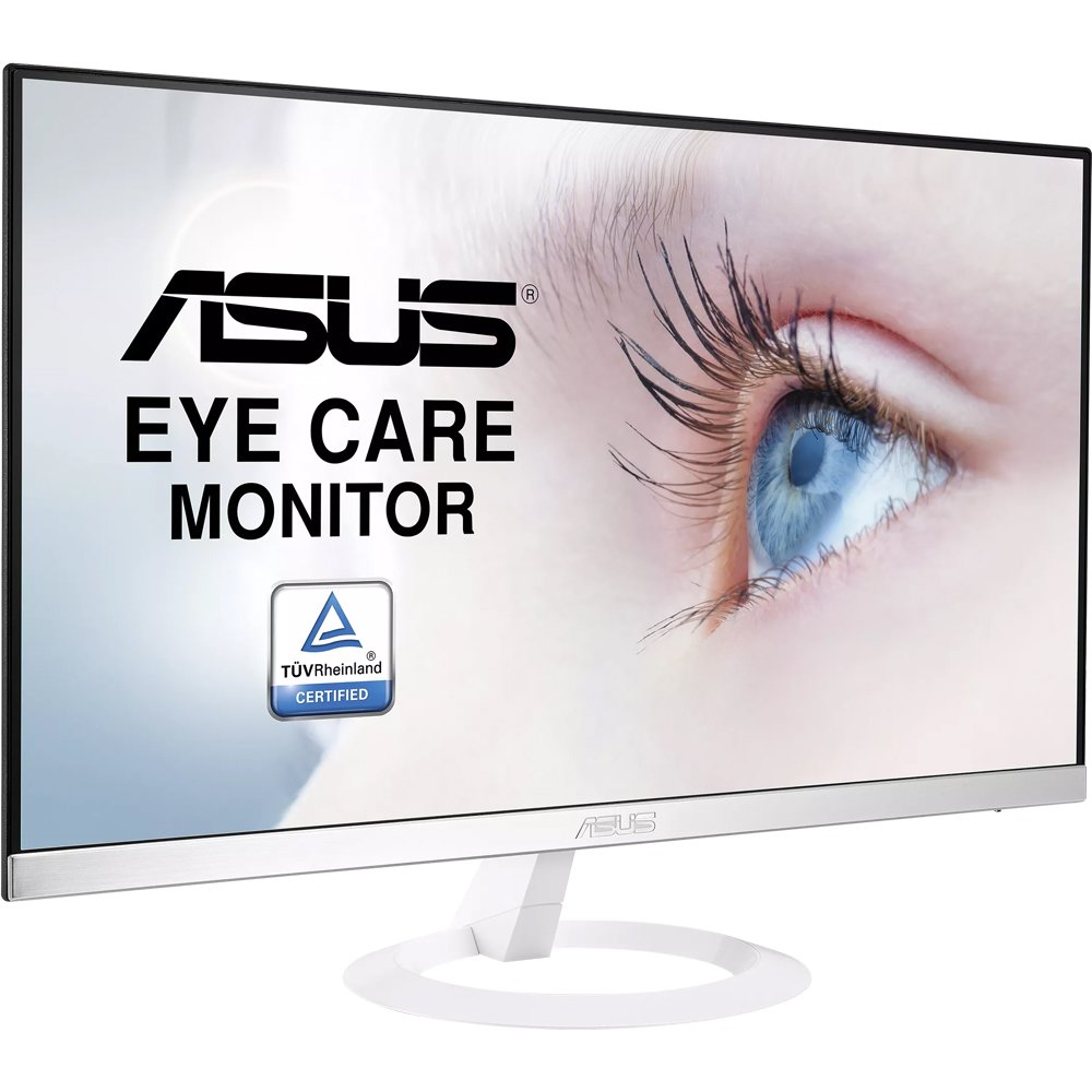 ASUS 華碩 VZ249H-W 24型 IPS 螢幕(白色) 薄邊框 廣視角 內建喇叭 不閃屏 低藍光 三年保固