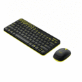 【2017.1新品上市】LOGITECH 羅技 MK240 nano無線鍵盤滑鼠組 黑色-黃邊/白色-紅邊 二色 920-008207/920-008206