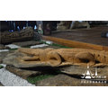 [銀聯網]鱷魚裝飾木雕擺設庭院露天擺件