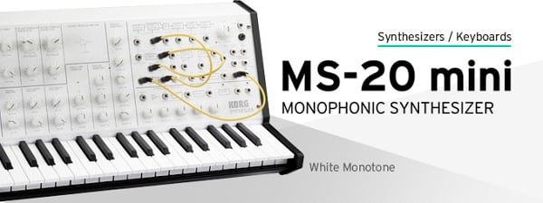 KORG MS-20 MINI WM 經典迷你復刻版合成器Monophonic Synthesizer 限量