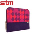 澳洲 STM Grace Sleeve 13吋時尚菱格紋筆電袋 - 紫色