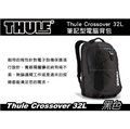 ∥MyRack∥ 都樂 Thule Crossover 32L 15 吋 筆記型電腦背包 後背包 黑色 / 藍色
