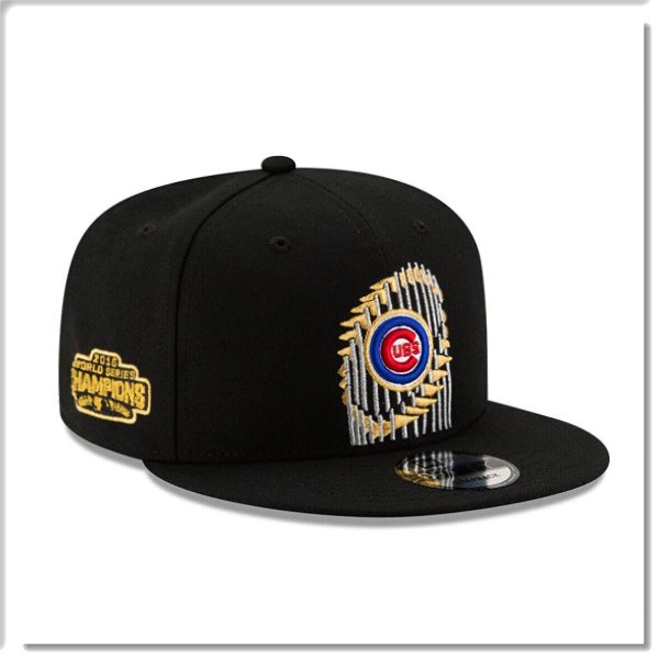 【ANGEL NEW ERA】NEW ERA MLB 芝加哥 小熊 百年冠軍 紀念帽 經典黑 獎盃 9FIFTY