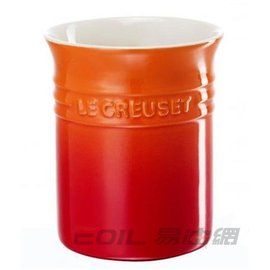 【易油網】Le CreusetLE CREUSET 陶瓷鍋鏟置物桶 12x15cm (火焰橘)