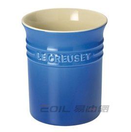 【易油網】Le CreusetLE CREUSET 陶瓷鍋鏟置物桶 12x15cm (馬賽藍)