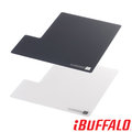 【BUFFALO】大尺寸超薄防滑型 滑鼠墊(白色)
