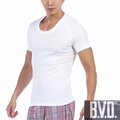 【BVD】4件組舒適時尚型男純棉U領短袖內衣