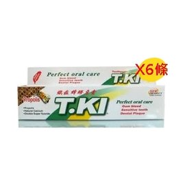【T.KI】 鐵齒蜂膠牙膏 70g/條*6條(組合價)