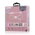 MOMAX Elite Link Pro 真皮編織/蘋果認證連接線(11cm&amp;1m組合包 )-粉