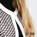 【ICHE 衣哲】立體線構編織紋短版外套