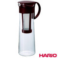 日本製造 HARIO 冷泡冰滴咖啡壺/泡茶壺-咖啡色1000ML(含濾網) HAR-MCPN14
