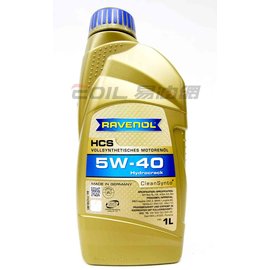 【易油網】RAVENOL HCS SAE 5W40 合成機油