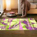 雅甄現代高質感 床邊毯 區塊絲質地毯-化蝶70x120cm
