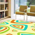 雅甄現代高質感 床邊毯 區塊絲質地毯-藝術家綠70x120cm