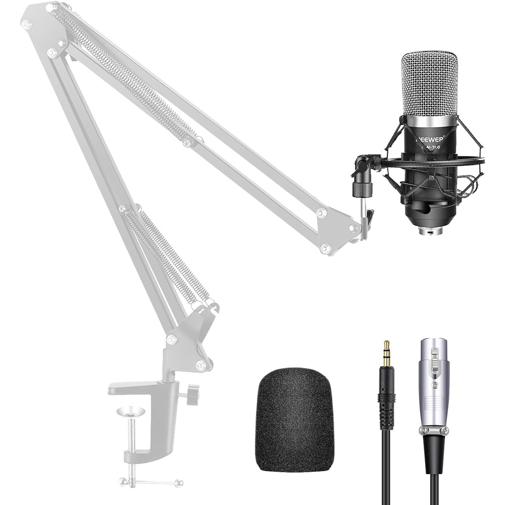 [現貨1個] Neewer 40084726 NW-700 麥克風 含避震架 Professional Studio Broadcasting &amp; Recording Condenser Microphone Set_TC4 dd