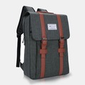 韓妞Han-niu 簡約雙磁釦內筆電袋大物件袋可手提雙向拉鍊舒適方型後背包