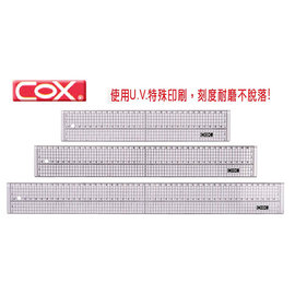 COX 三燕 CD-401 方眼 壓克力切割尺 (40公分)