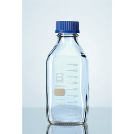 《德國 DWK》DURAN 德製 GL45 方型 血清瓶 250ML【1支】實驗儀器 試藥瓶 樣品瓶收納瓶 儲存瓶