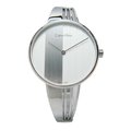 Calvin Klein 婀娜曲線時尚優質手環式腕錶-白面-K6S2N116