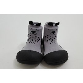 韓國 Attipas 快樂腳襪型學步鞋-灰色兔兔
