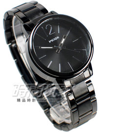 Wilon 簡約城市風格 數字時刻時尚 造型錶 防水手錶 女錶 IP黑電鍍 W937銀黑小
