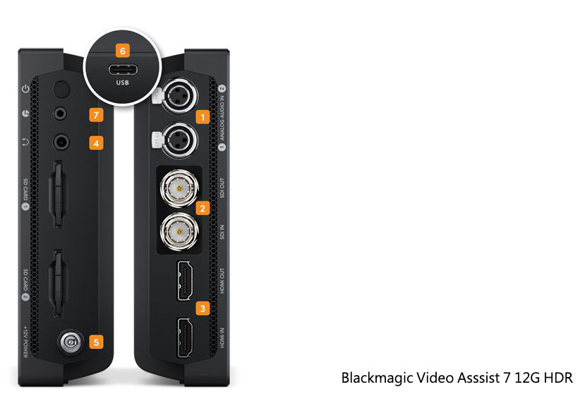 鏡花園【預售】Blackmagic Video Assist 4K 12G HDR 7吋專業監看錄影