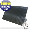 【Ezstick】Lenovo L460 專用 Carbon黑色立體紋機身貼 (含上蓋貼、鍵盤週圍貼) DIY包膜