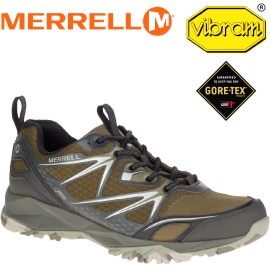 【MERRELL 美國 男款 CAPRA BOLT MID GORE-TEX 登山鞋 〈深橄欖綠〉】休閒鞋/登山鞋/運動鞋/ML37423