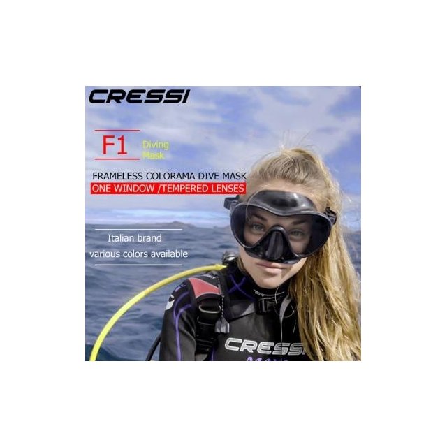 台灣潛水---CRESSI F1 無框面鏡