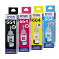 EPSON 原廠四色墨水匣組合包(黑、洋紅、藍、黃) T664100~T664400