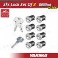【大山野營】新店桃園 YAKIMA 7208 Sks Lock Set Of 8 防盜鎖(8個) 適用 車頂架 攜車架
