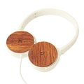 hoomia U3Wood 紅花梨原木經典耳罩式耳機 (白色)