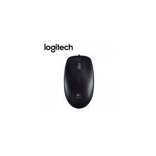 【logitech 羅技】M100r 有線光學滑鼠-黑色