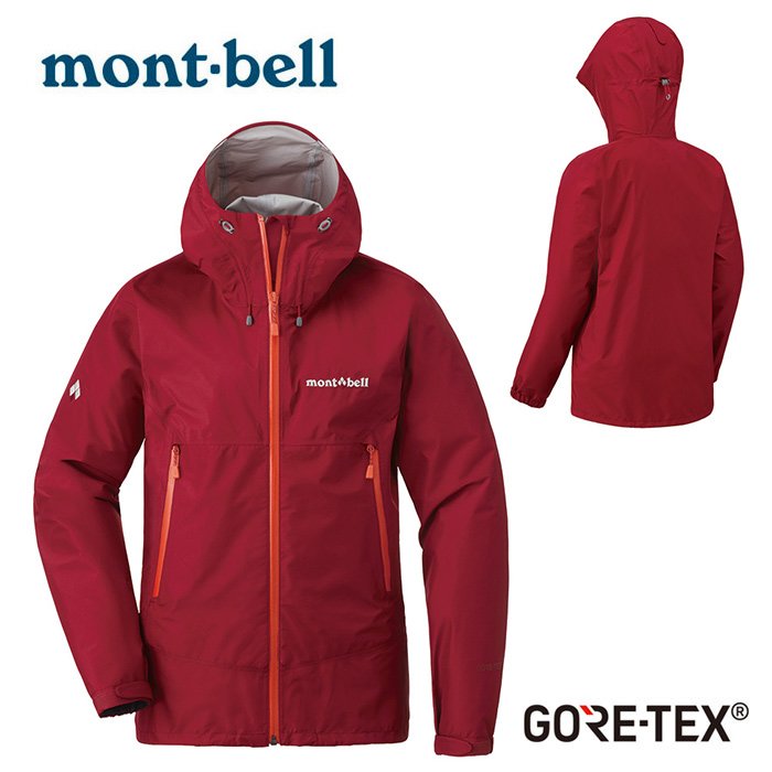 Mont Bell 日本 Rain Dancer Gtx 透氣防水外套風雨衣gore Tex 女款榴紅色 鄉野情戶外休閒專業中心