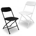 [歐巴馬就職指定用椅] 耐衝擊X02折疊椅(白色/黑色) /折合椅/塑鋼椅/會議椅/課桌椅/辦公椅/洽談椅/戶外椅
