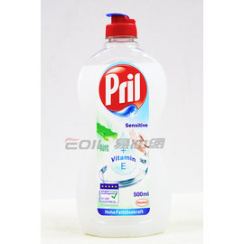 【易油網】PRIL 高效能洗碗精 500ml 白色敏感皮膚Henkel 好市多有賣 德國進口#62056