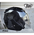 YC騎士生活_THH T-386 SP 仿玻纖 碳纖維 雙鏡片．內置墨鏡片．內襯全可拆洗 安全帽 T386