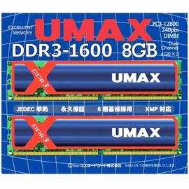 UMAX 桌上型記憶體 DDR3 1600 8GB (4G*2) 含散熱片 ( 512*8 ) ( DDR3 1600 8GB (4G*2) )