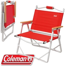 【Coleman 美國 輕薄摺疊椅〈紅〉】摺疊椅/導演椅/露營椅/休閒椅/7CM7670J