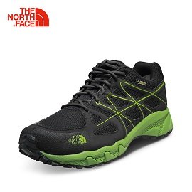 [ THE NORTH FACE ] 男 GORE-TEX輕裝跑步鞋 黑/綠 / 特價品 / NF0A32YMTTG