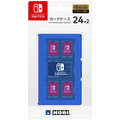 HORI NS Switch 24 片裝卡匝盒 + 2 片裝 Micro SD 記憶卡-藍【GAME休閒館】