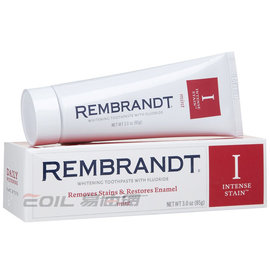 【易油網】Rembrandt 強化淨白牙膏 85g(紅)