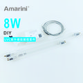 UVC-254-8W紫外線殺菌燈-DIY組件/含安定器、燈管、燈座、台灣製(安規)單芯燈座線