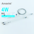 254-4W紫外線殺菌燈-DIY組件/含安定器、燈管、燈座、台灣製(安規)單芯燈座線